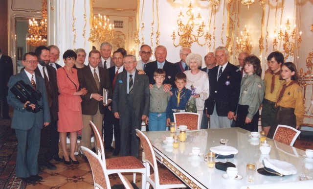 Setkn Jaroslava Foglara s Vclavem Havlem 25. 5. 1994