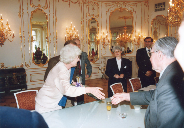 Setkn Jaroslava Foglara s Vclavem Havlem 25. 5. 1994